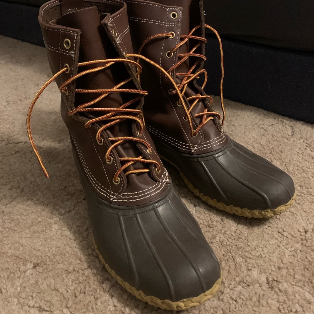 L.L. Bean Bean Boots Size 12 (brown)